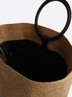 Karmen | Women's Bohemian Straw Tote Bag with Round Handles