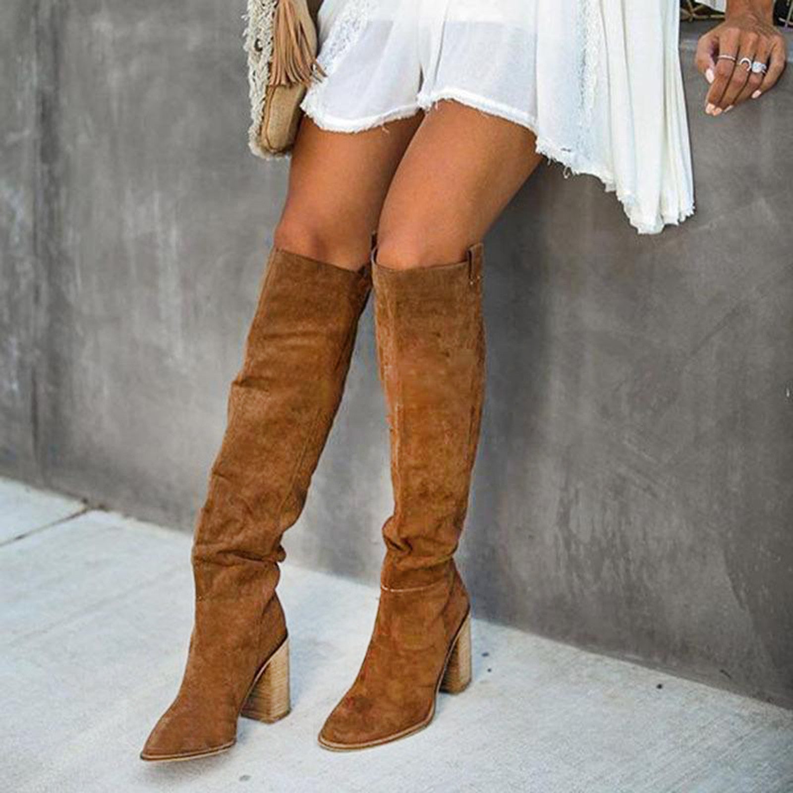 Emmaleigh | Women's Bohemian Western Block Heel Boots