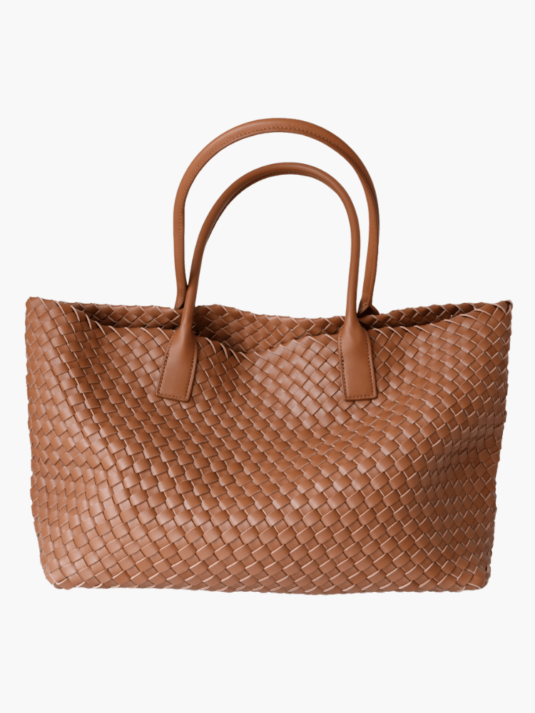 Ayah Woven Leather Tote Bag | Elegant & Versatile for Women