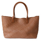 Ayah Woven Leather Tote Bag | Elegant & Versatile for Women