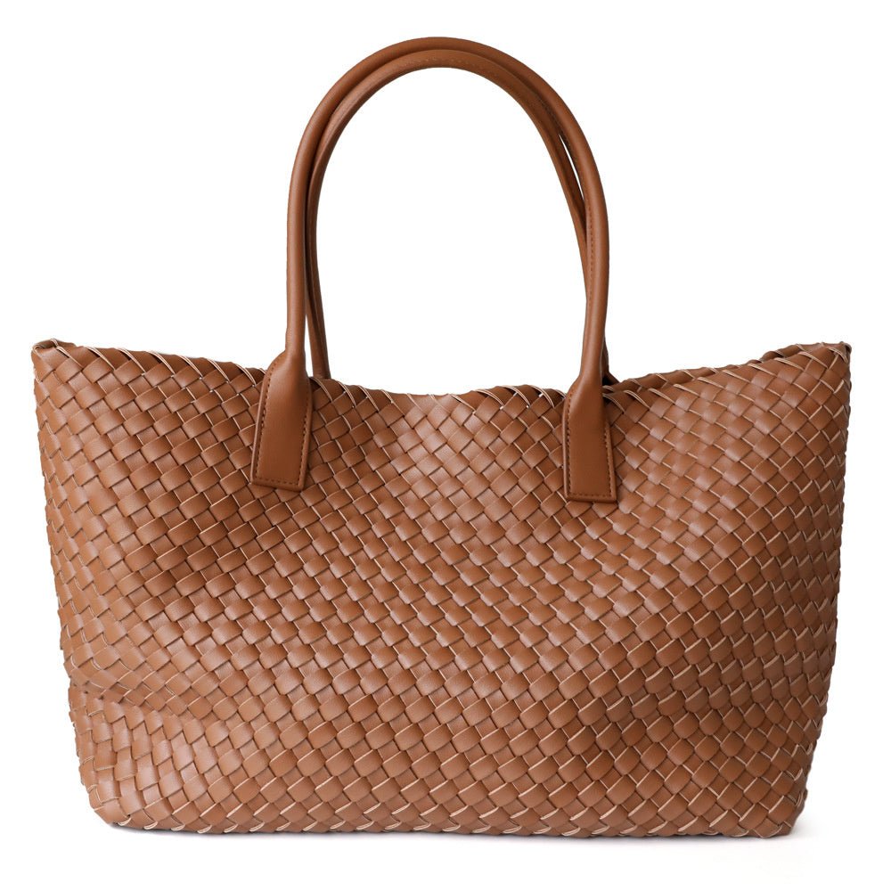 Ayah Woven Leather Tote Bag | Elegant & Versatile for Women