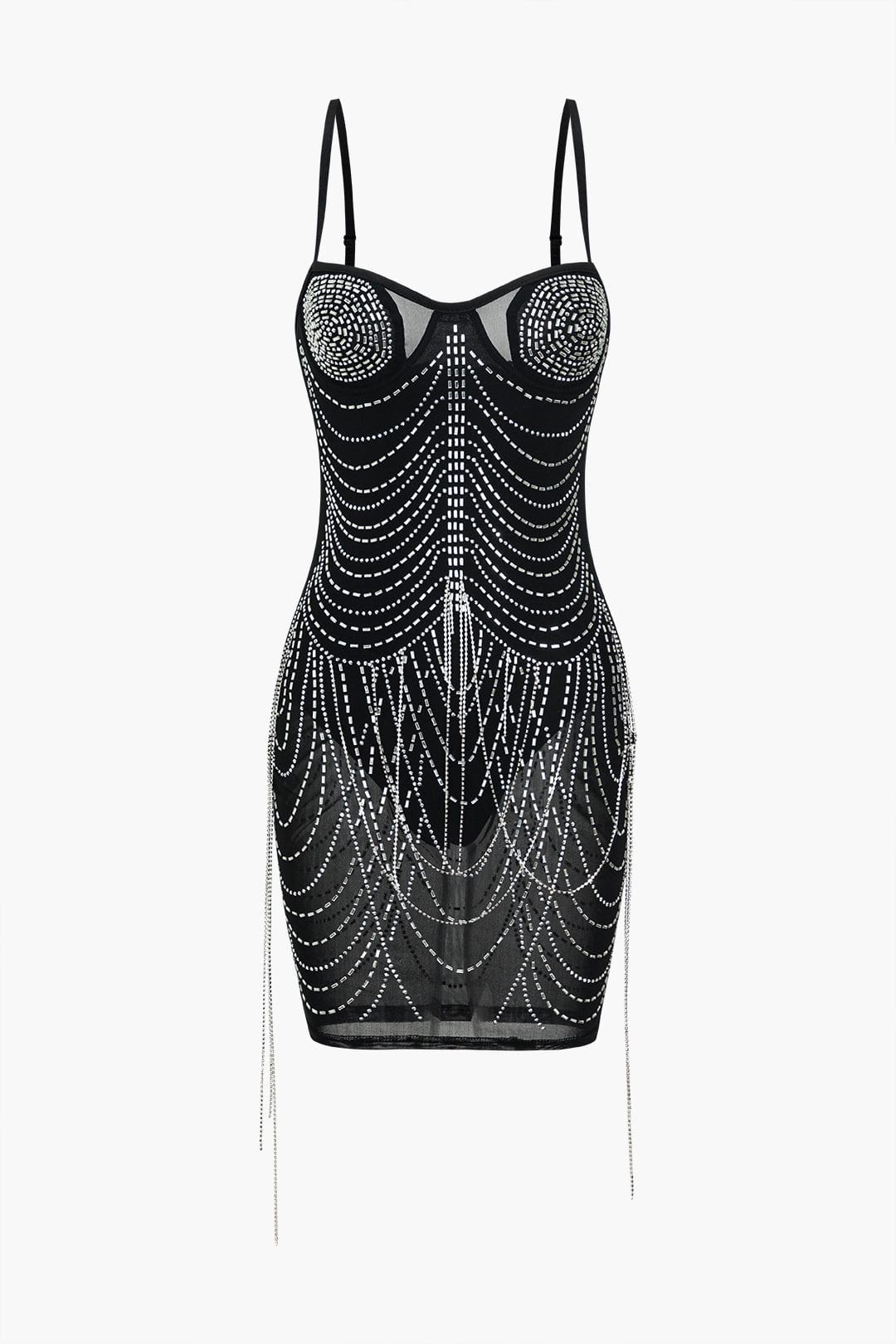 Shavonne | Women's Glamorous Embellished Mini Dress