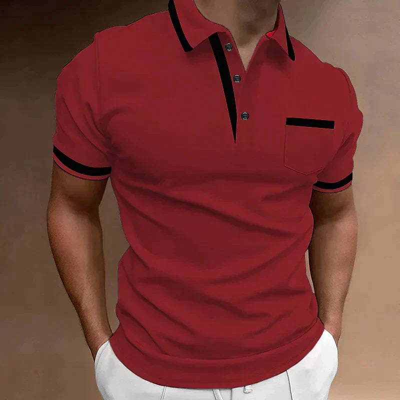 Hawthorne Men's Polo Shirt with Contrast Trim