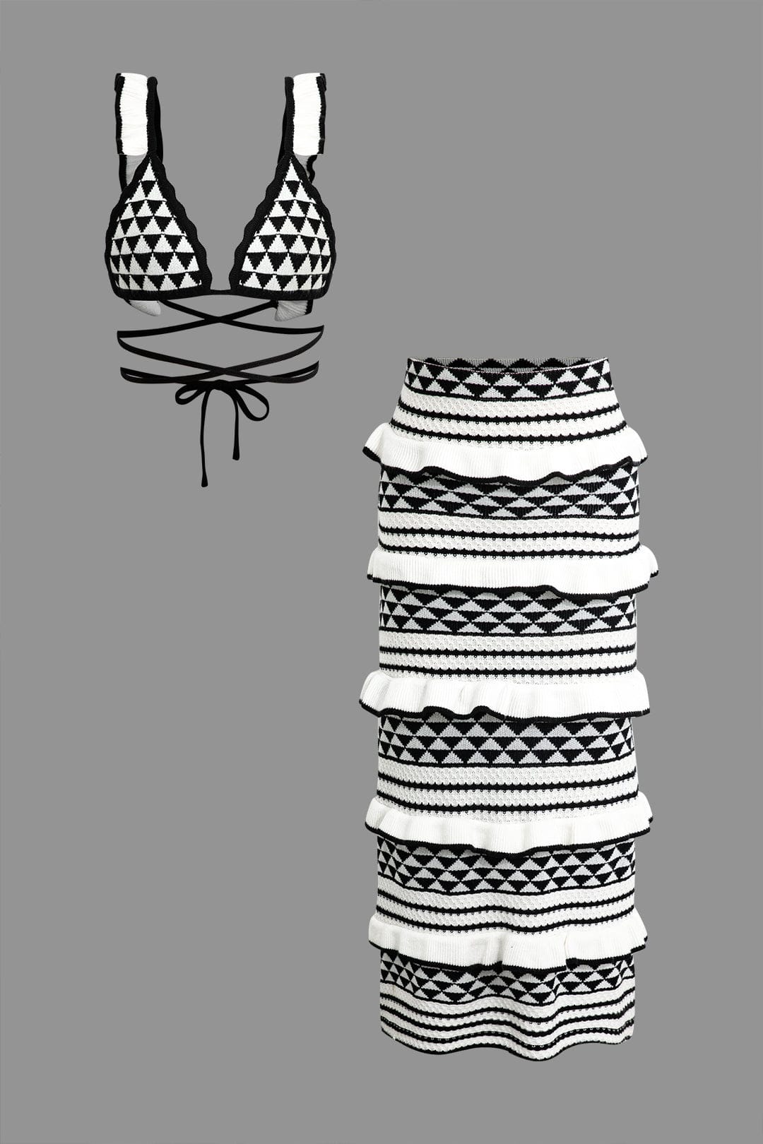 Maira | Young Women's Bohemian Knit Two-Piece Set