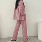 Abby | Women's Notched Lapel Blazer & Tailored Trousers Suit Set
