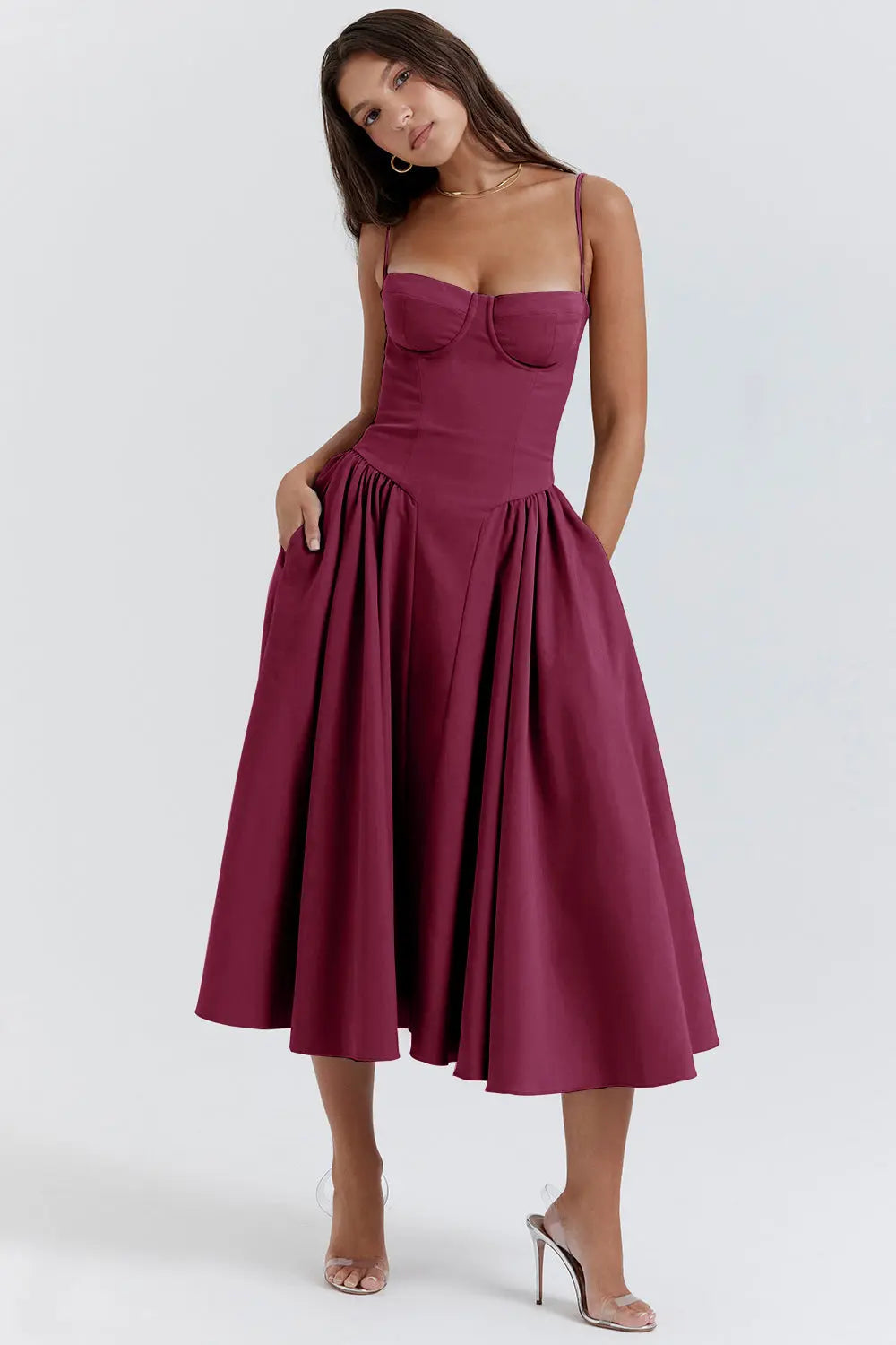 Amalia | Elegant Women Midi Dress