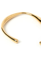 Lizeth | Elegant Gold-Tone Open Cuff Bracelet for Adults