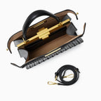 Rivky Woven Leather Handbag | Elegant & Structured for Women