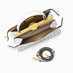 Rivky Woven Leather Handbag | Elegant & Structured for Women