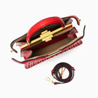 Rivky Woven Leather Handbag | Elegant & Structured for Women