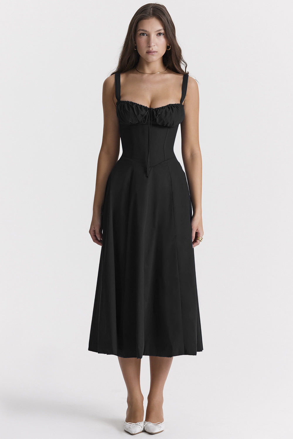 Dawne | Women's Elegant Midi Dress for Formal Occasions