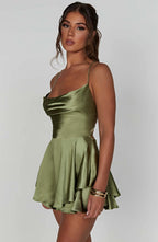 Annalise | Elegant Women's Satin Mini Dress