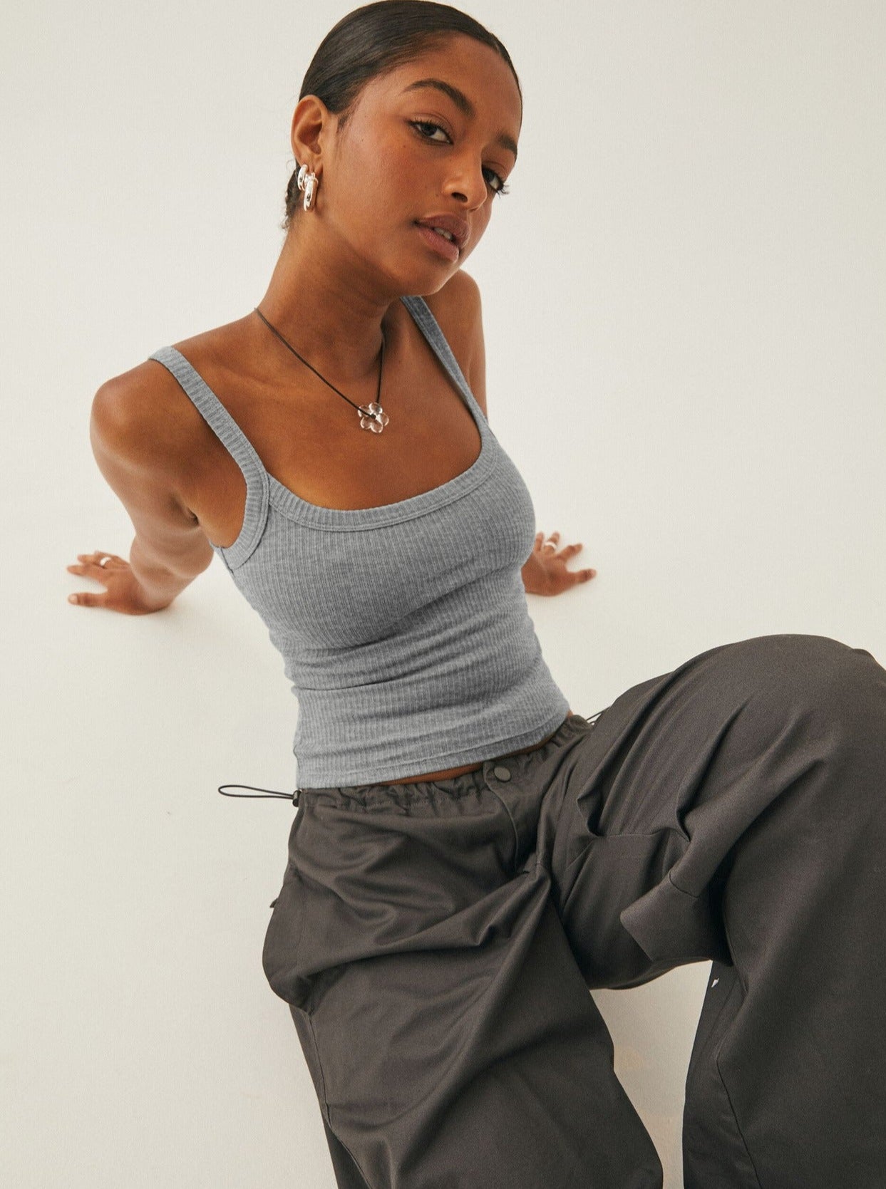 Ariyana Ribbed Knit Tank Top | Essential Style for Young Women