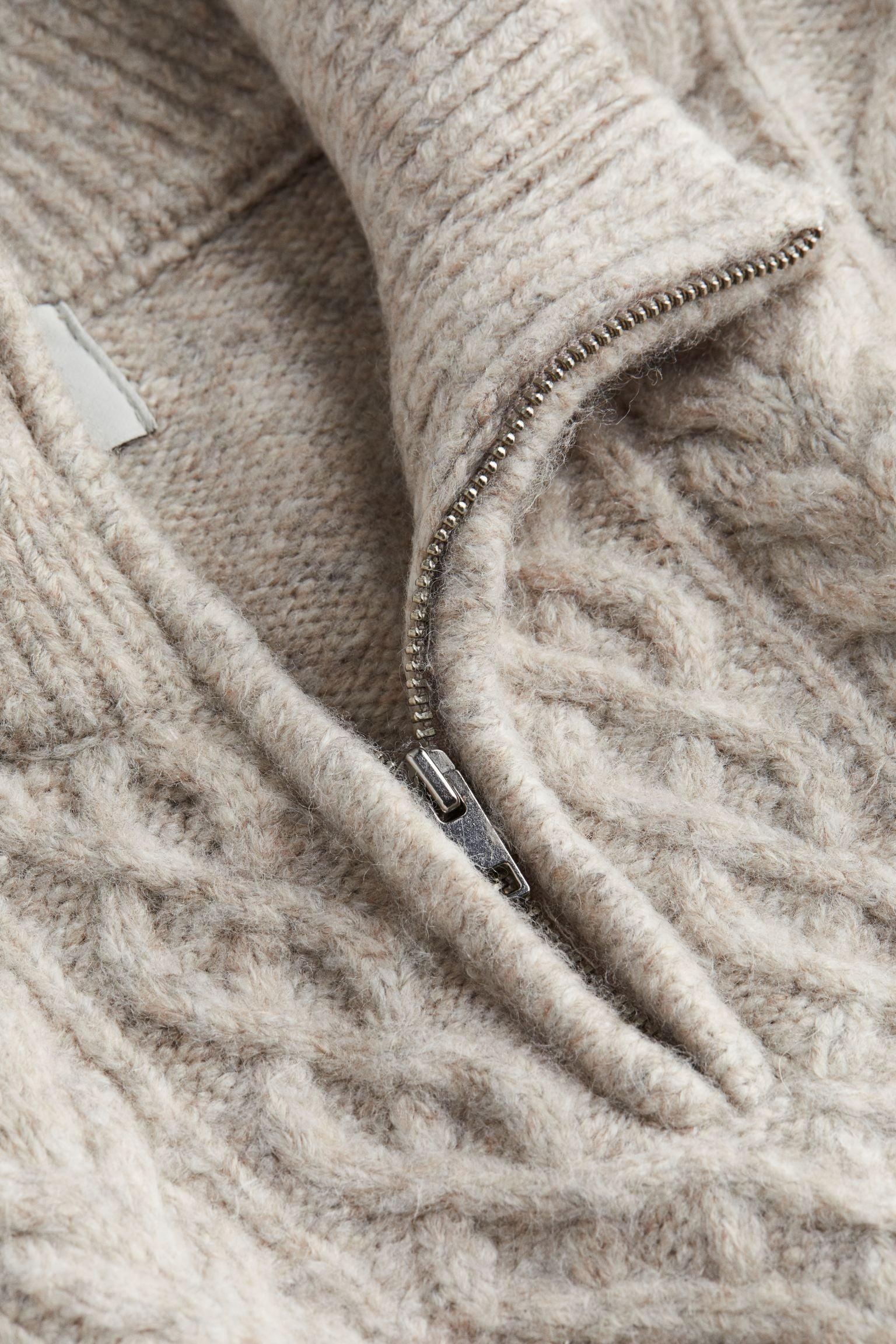 Raleigh Cable-Knit Quarter-Zip Sweater for Men