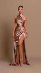 Leela | Elegant Women's Satin Evening Gown