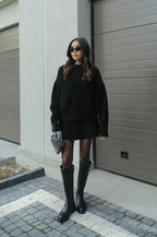 Latricia | Fashion-conscious women Sweater and Skirt Set