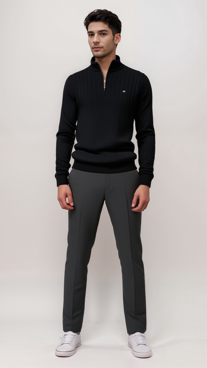 Houston | Men's Half-Zip Mock Neck Sweater