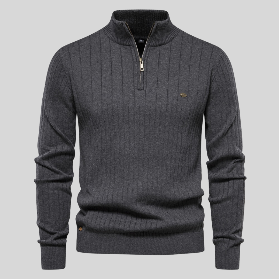 Houston | Men's Half-Zip Mock Neck Sweater