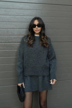 Latricia | Fashion-conscious women Sweater and Skirt Set