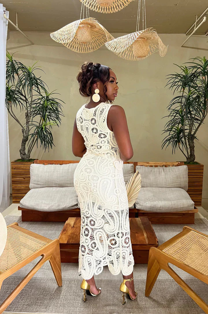 Illiana | Women Crochet Lace Two-Piece Set