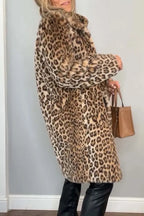 Paola Leopard Print Faux Fur Coat | Women's Statement Outerwear