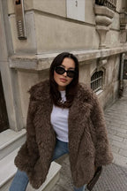 Janine | Women's Plush Faux Fur Coat
