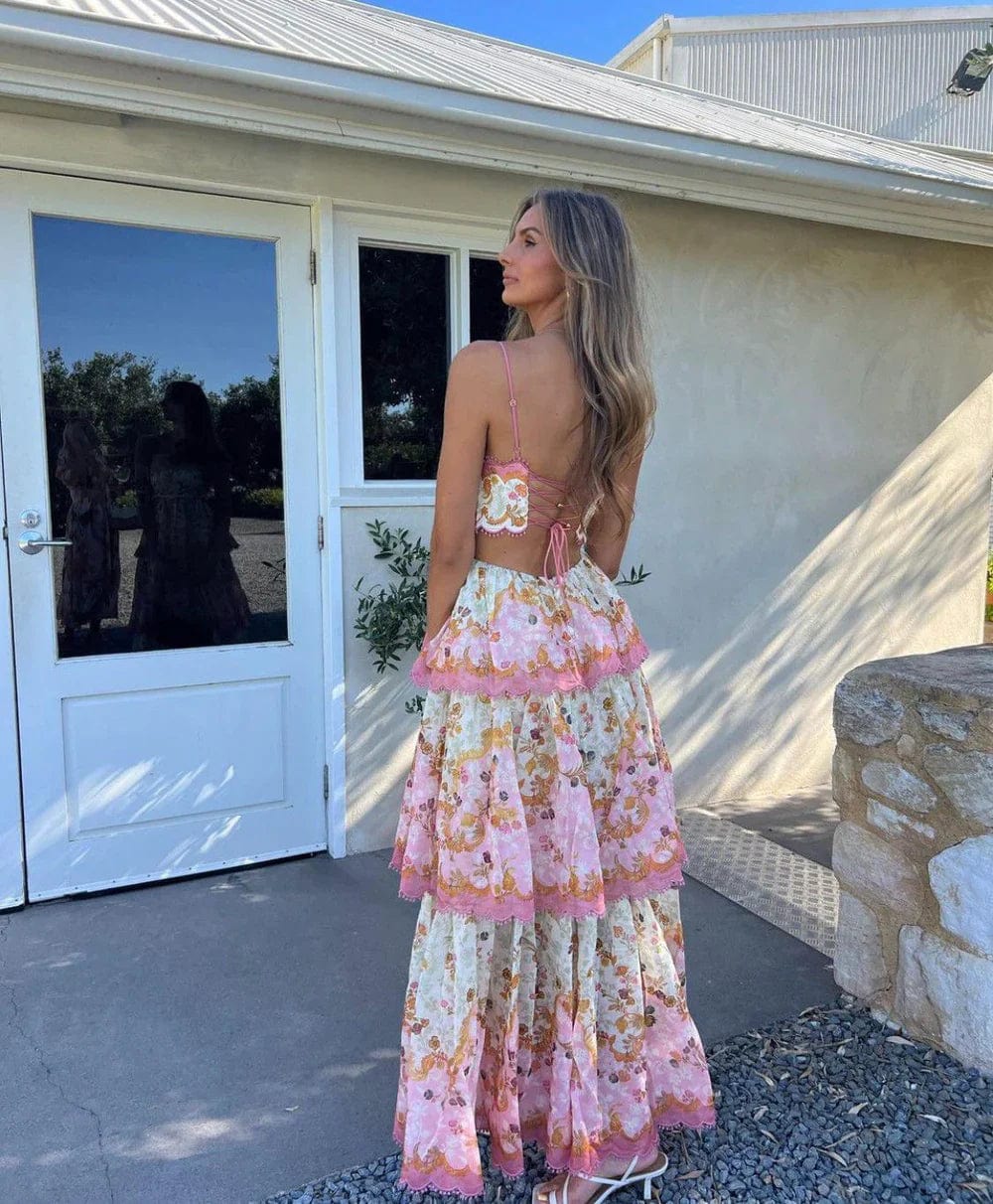 Phoenix Floral Tiered Maxi Dress | Women's Summer Style