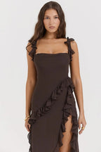 Irina | Elegant Women's Ruffled Maxi Dress
