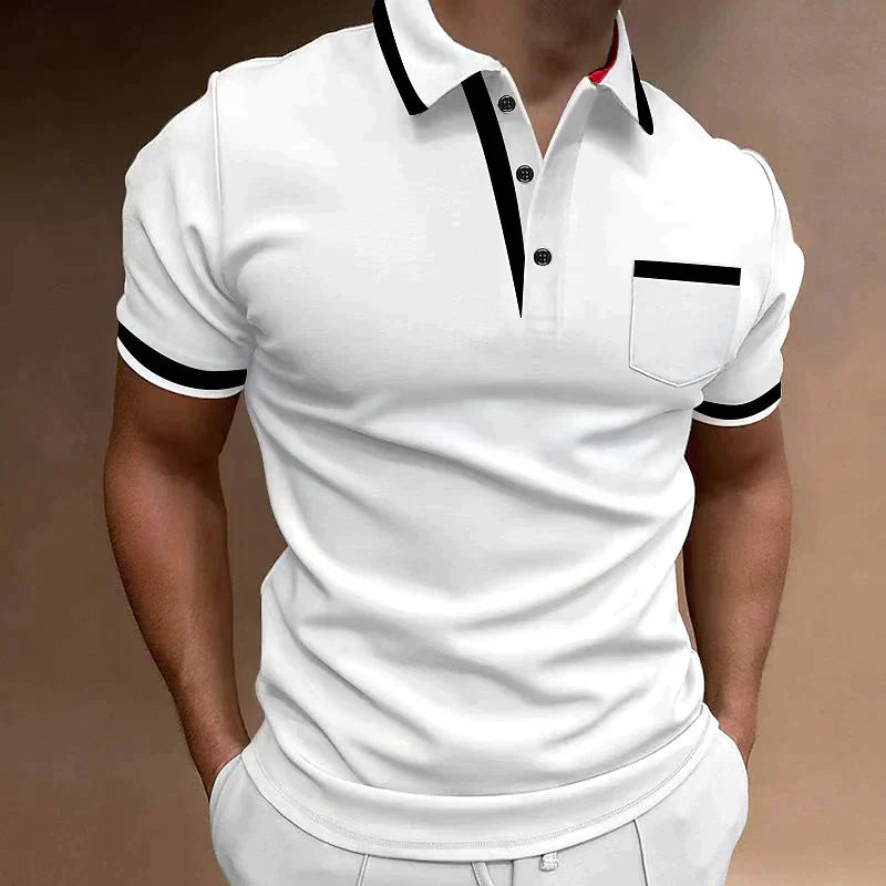 Hawthorne Men's Polo Shirt with Contrast Trim