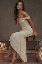 Ashli Off-Shoulder Lace Evening Dress for Women