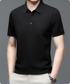 Hawthorne Men's Textured Woven Polo Shirt