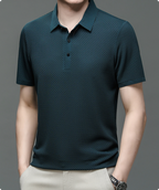 Hawthorne Men's Textured Woven Polo Shirt