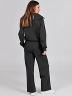 Verla | Women's Cozy Quarter-Zip Loungewear Set