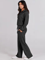 Verla | Women's Cozy Quarter-Zip Loungewear Set