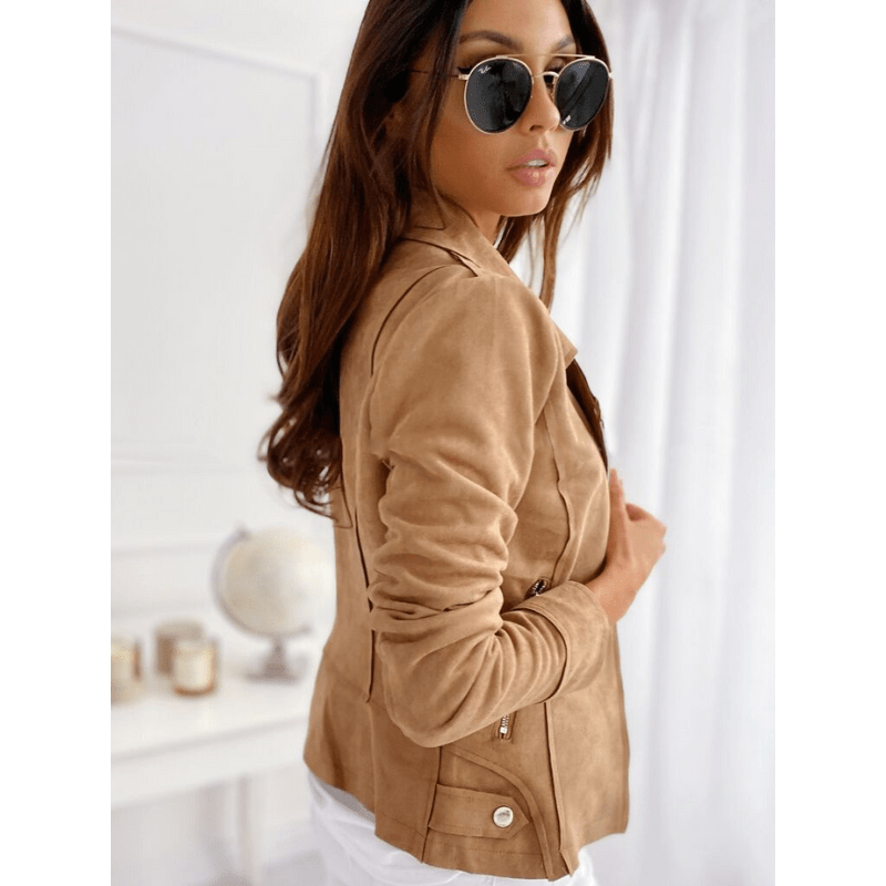 Tawnya | Women's Suede Moto Jacket