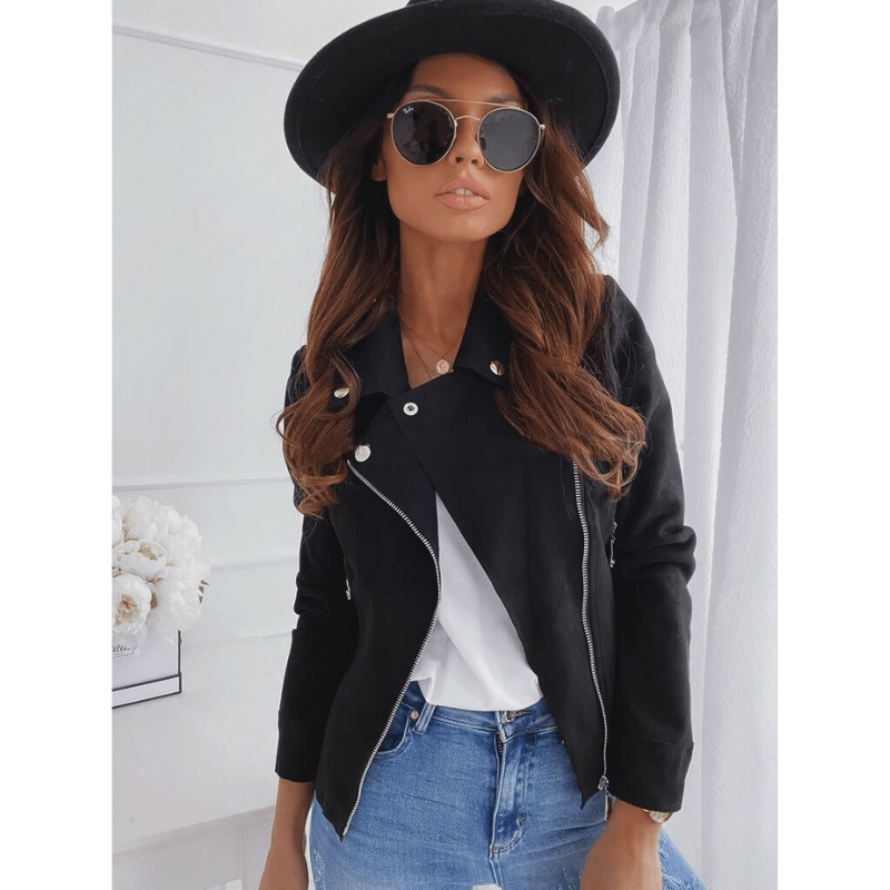 Tawnya | Women's Suede Moto Jacket