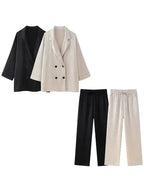 Tianna | Women's Blazer & Wide-Leg Trousers Set