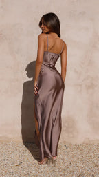 Rainey Elegant Satin Maxi Dress for Women