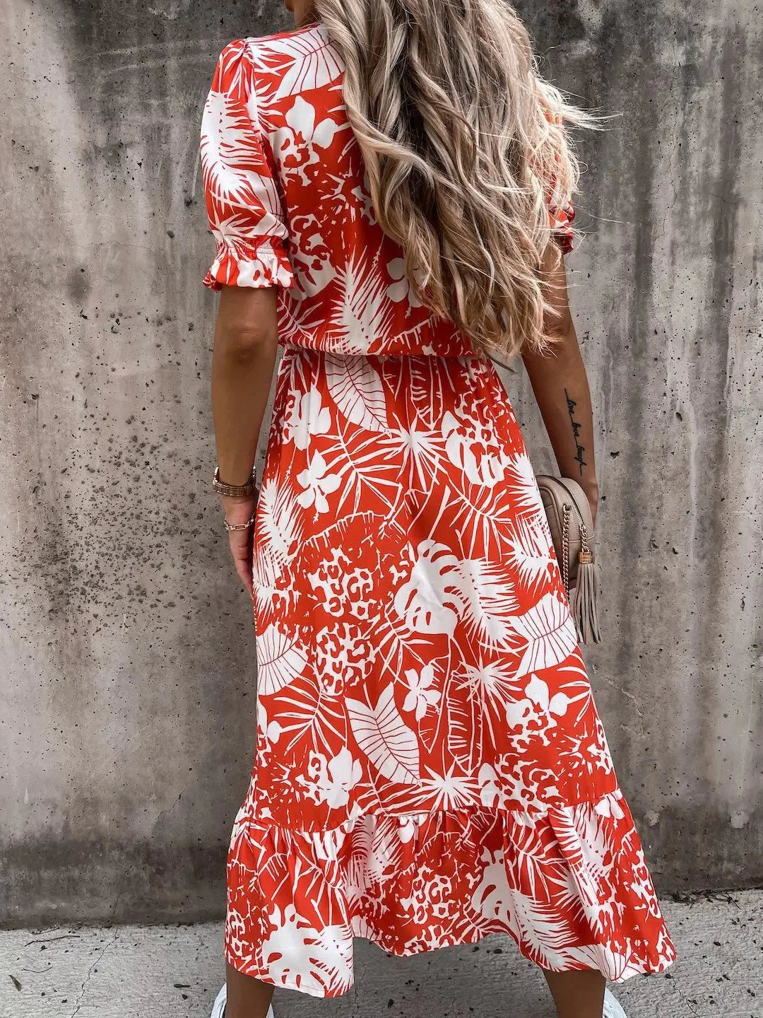 Zina | Women's Bohemian Floral Midi Dress