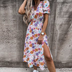 Zina | Women's Bohemian Floral Midi Dress