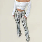 Chantelle | Bohemian Pattern Flared Pants for Women