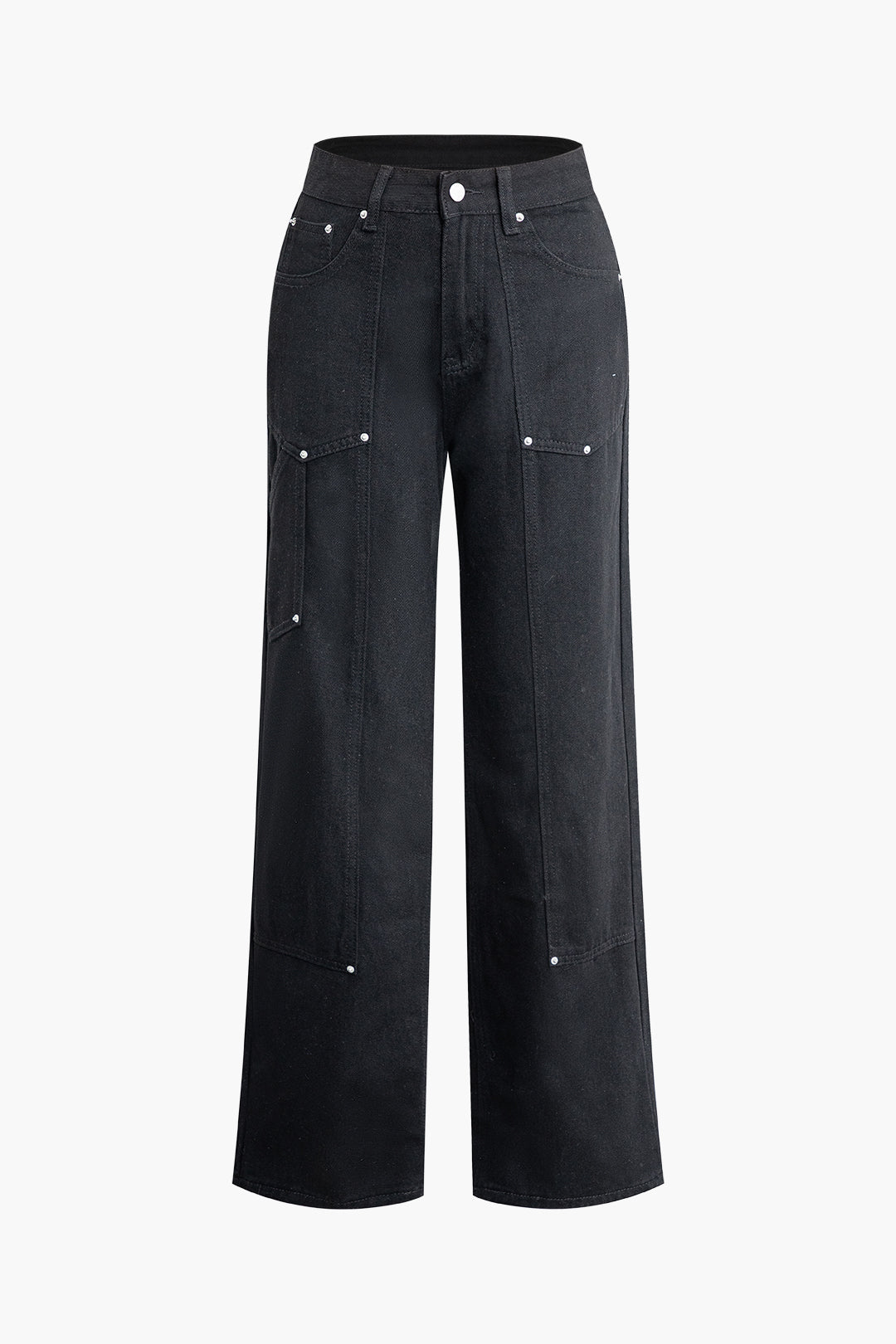 Kiyomi Wide-Leg Utility Denim Pants for Women