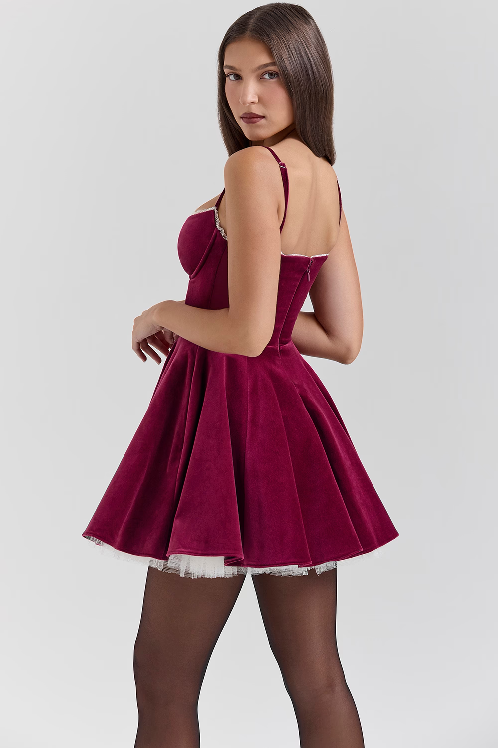 Gayle | Women's Glamorous Sweetheart Mini Dress
