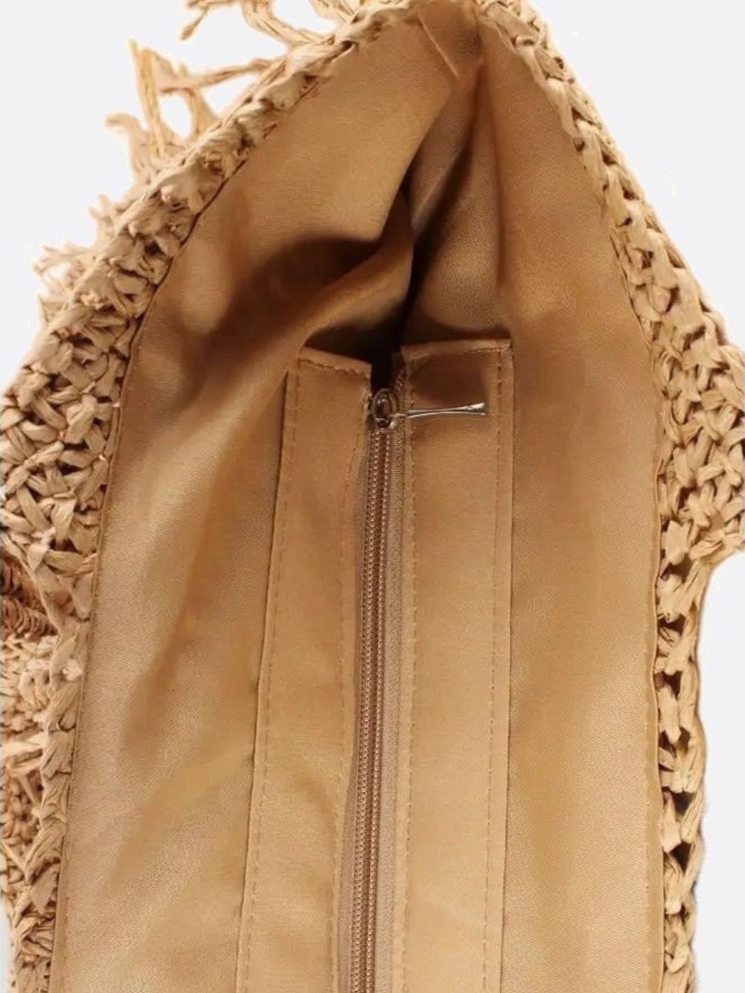 Delta | Women's Bohemian Fringe Straw Tote Bag