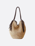 Charla | Bohemian Woven Straw Hobo Bag for Women