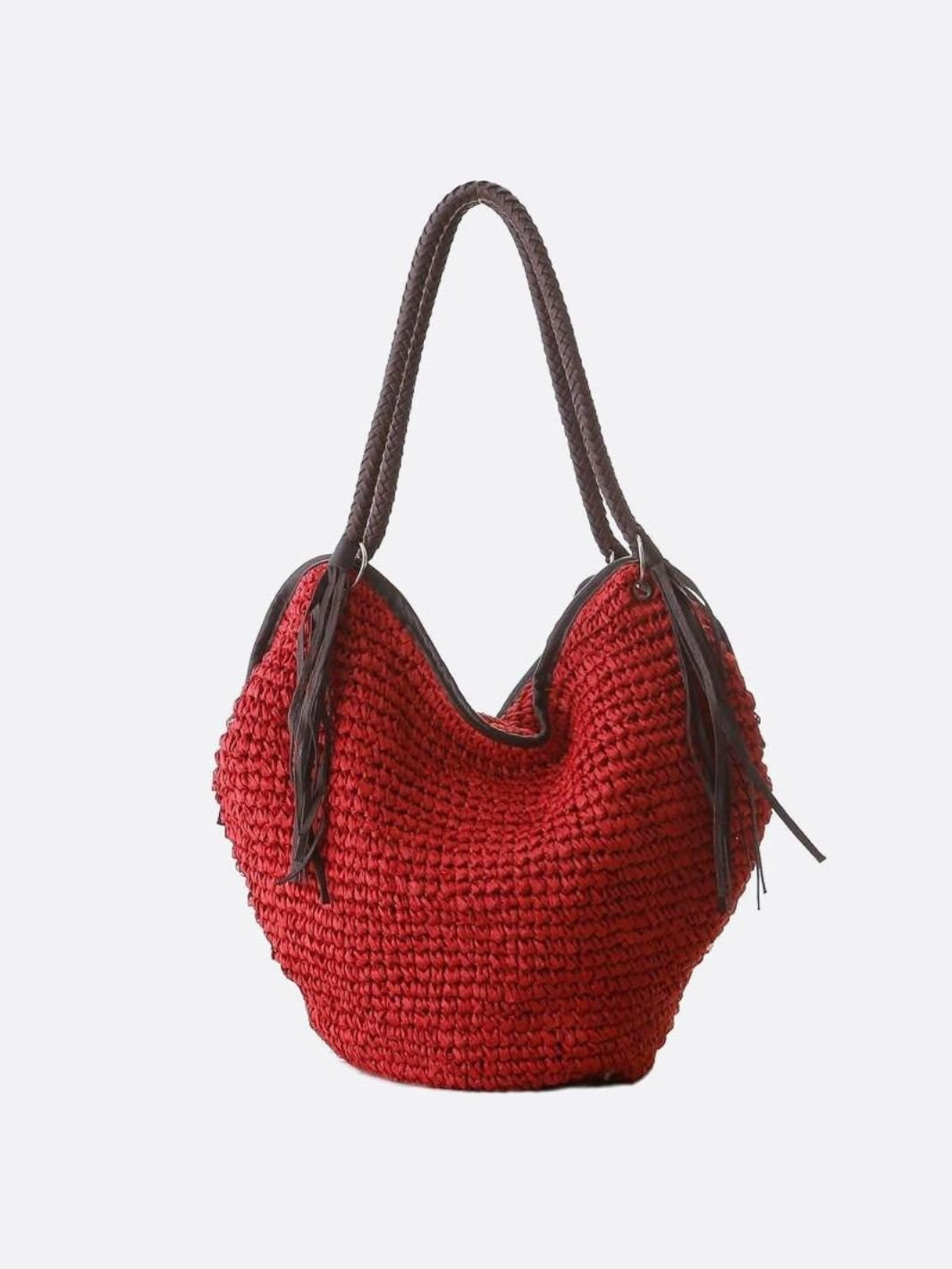 Charla | Bohemian Woven Straw Hobo Bag for Women