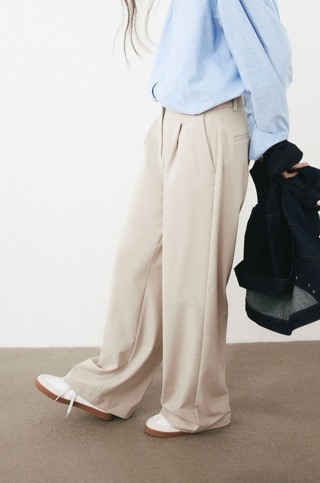 Gisel | Women Pleated Wide-Leg Trousers