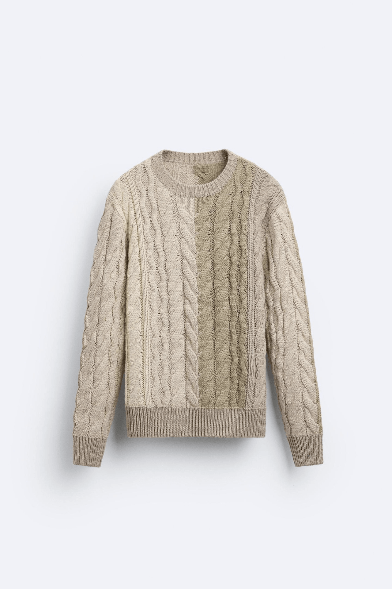 Stanford | Adults' Stylish Color-Block Cable-Knit Sweater
