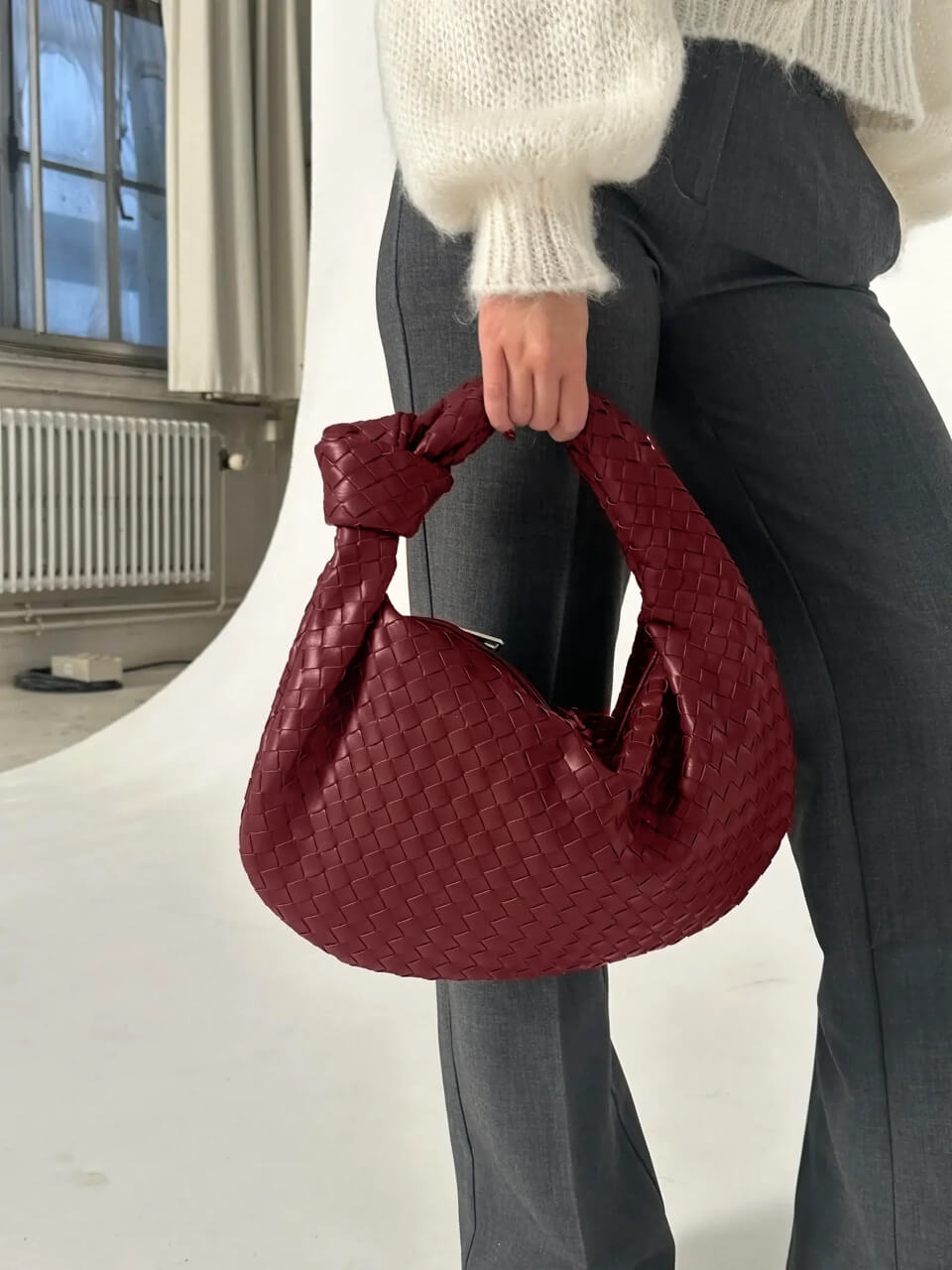 Tegan Woven Leather Handbag | Chic Everyday Style for Women