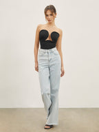 Neta | Fashion-Forward Strapless Bustier Top